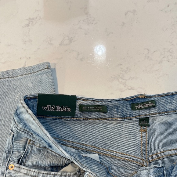 NWT Wild Fable super high-rise straight jeans Size 6 - Picture 5 of 13